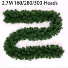 Charming 2 7M Artificial Green Christmas Garland Rattan for Stairs Display
