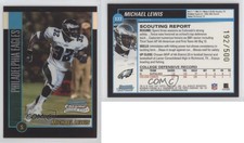 2002 Bowman Chrome Refractor /500 Michael Lewis #177