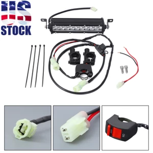 Headlight LED Light Bar for Honda Dirt Bike CRF230F KLX110 TTR110 7/8” Handlebar - Picture 1 of 10