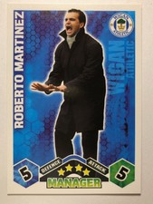 Match Attax 2009/10 Premier League trading card Roberto Martinez Wigan