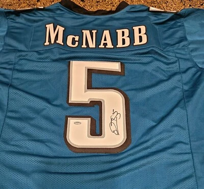 Camiseta deportiva autografiada firmada por Donovan McNabb Philadelphia Eagles NFL Schwartz Sports Foto 1 de 3