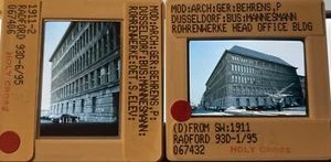 Peter Behrens: Dusseldorf Office Building German Architecture 2 35mm Slides - Picture 1 of 3