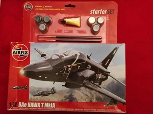 AIRFIX BAE HAWK T MKIA HORNBY + HUMBROL PAINT BRUSHES CEMENT A50114 - Imagen 1 de 2