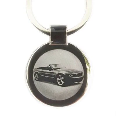 Mustang GT Cabrio SCHLÜSSELANHÄNGER * Mustang GT & eigener Gravurtext - Bild 1 von 3