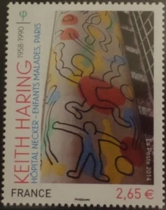 FRANCE 2014 TIMBRE 4901 KEITH HARING TABLEAU FRESQUE HOPITAL NECKER neuf** MNH - Imagen 1 de 1