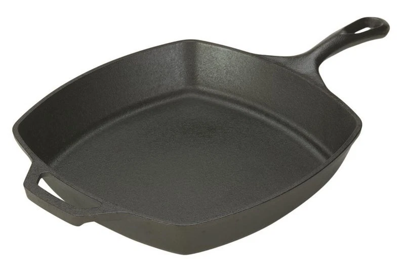 Lodge L8SQ3 Cast Iron Square Skillet 10.5 Inch