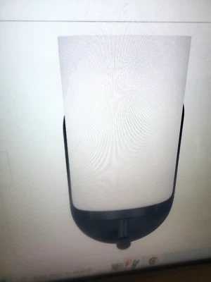 Arandela de banheiro Generation Lighting Oslo 9" de altura modelo: 41160-112 preta - Imagem 1 de 3