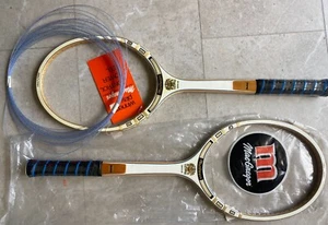 Two 2 MacGregor Wood Rackets NOS never strung + vintage strings - Picture 1 of 6