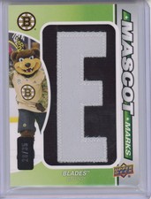 2022-23 Upper Deck SP Game Used Mascot Marks BOSTON BRUINS BLADE LETTER #20/35