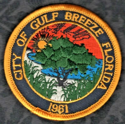 👀😂😍👌    Gulf Breeze Florida  Patch  2-5/8" Round - Image 1 of 2