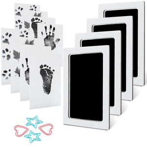 Baby Footprint Kit Hand Footprint Kit Dog Paw Print Kit Clean Touch Ink Pad Inkl - Picture 1 of 12