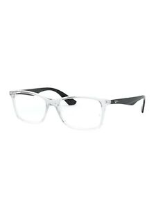 Ray-Ban RX7047 Transparent 54-17-140 Square Full Rim Eyeglasses Frames