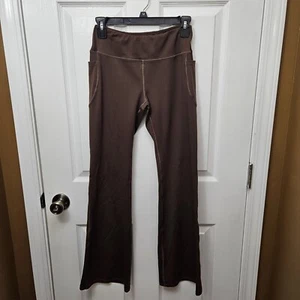 GIRLS AENLLEY BROWN YOGA FLARE LEG STRETCHY PANTS SIZE XL - Picture 1 of 11