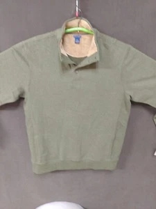 New Falls Creek Fleece Pullover Jacket Mens XLT Green  Pocket Mock - Picture 1 of 11