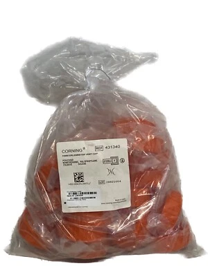 (24/Cs) CORNING 70mm Erlenmeyer Vented Screw Caps for 3L Plastic E-Flask 431340 - Image 1 of 4