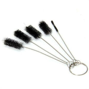 5x Tattoo Cleaning Brushes Set Machine Tube Grip Tip Nozzle Body Art Accessory
