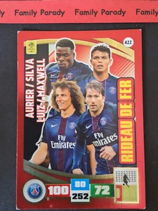 Aurier Silva Luiz Maxwell 422 PSG Panini Adrenalyn XL Football Ligue 1 2016-17 - Picture 1 of 2