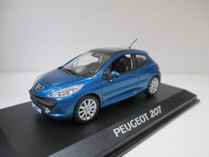 PEUGEOT 207 GRIFFE Bleu Blue Blau 3 Portes par NOREV 472733 au 1/43 - Imagen 1 de 10
