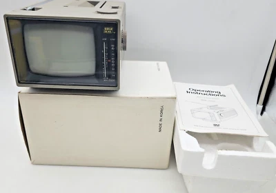 Gold Seal NEW 5" (diag) screen BW TV HY-5500 television working condition READ - Image 1 of 4