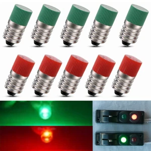 5x GREEN (1447G) & 5x RED (1447R) BULBS FOR LIONEL 022 & 112 SWITCH CONTROLLERS - Picture 1 of 8