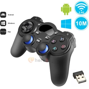 USB 2.4G Wireless Game Controller for PC/Laptop Computer Windows XP/7/8/10 PS3 - Picture 1 of 12