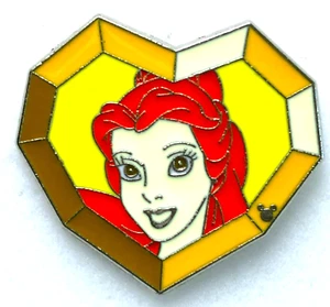 Prendedor de intercambio Disney oculto Mickey BELLE La Bella y la Bestia CORAZÓN DE SAN VALENTÍN (200) - Imagen 1 de 2