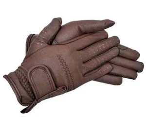 Riders Trend Reithandschuhe zum Dressurreiten Reiter Handschuhe Gr: S braun - Bild 1 von 3