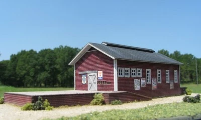 Z Scale Freight and Packing Shed Building Kit for Model Railroad Hobby (4700) - Image 1 of 4