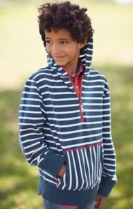 Matilda Jane Boys Sz 6 Camp w/ Joanna Gaines PATCHES & PLUCK HOODIE Stripes/Hood - Picture 1 of 14