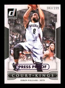 2014-15 Panini Donruss Court Kings Press Proof Purple /199 Deron Williams #24