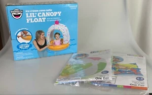 Baby Float Lil Baldachin Eistüte 12M-36M + Strandball + Meerjungfrau Armbänder KONVOLUT - Bild 1 von 5