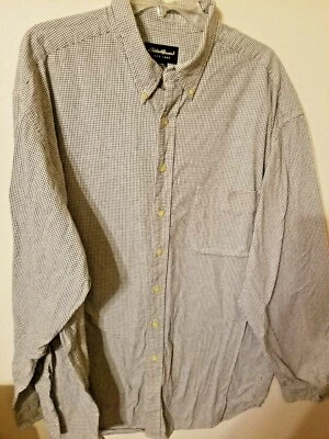 Eddie Bauer mens dress shirt size 2XL 35L 30 across front chest line pit to pit  - Image 1 of 4