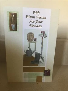 Herzliche Wünsche zum Geburtstag Happy Birthday Gartenarbeit (ohne Umschlag) - Bild 1 von 7
