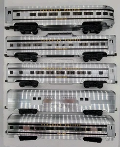 MTH O-31 Aluminum Canadian Pacific Striped Passemger Set Of 5 (MT-6011) - Picture 1 of 10