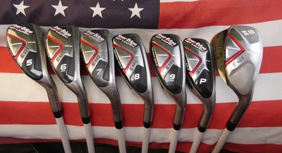 Ladies TOUR EDGE HOT LAUNCH E523 Iron Set 5-PW & SW 45 Ladies Graphite EXCELLENT - Image 1 of 4