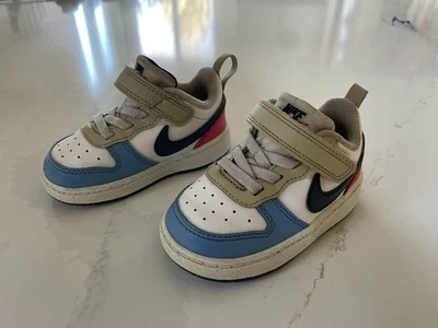 Zapatos de bebé Nike para niños pequeños - 5C - blanco azul rojo tostado Foto 1 de 4