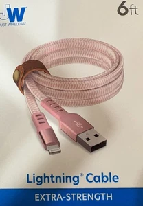 Just Wireless 6ft Cable for iPhone/iPad Pink Extra Strength - Picture 1 of 4