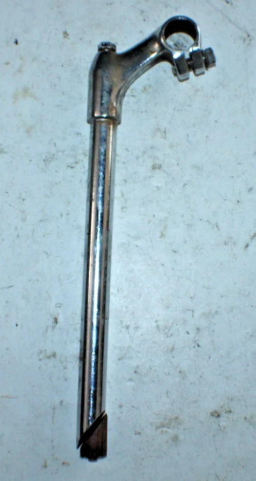 Vástago de pluma vintage 21 mm 70 mm 37º elevación 25,4 mm carretera plata acero ¡Envío rápido a EE. UU.! Foto 1 de 4