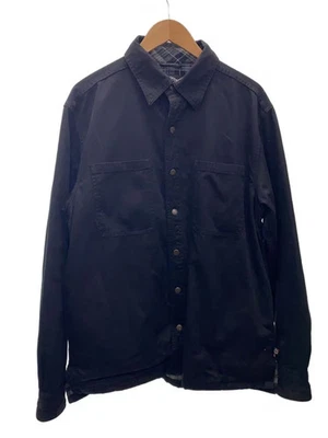 INDEPENDENT Long Sleeve Shirt, Size L, Cotton, Black, Solid Color, 90s - Image 1 of 4