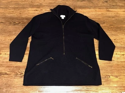 Cárdigan suéter Rena Rowen for Saville para mujer media cremallera talla 2X Foto 1 de 4