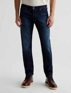 Pantalones de mezclilla AG Adriano Goldschmied Tellis modernos ajustados índigo desvanecidos - Imagen 1 de 8