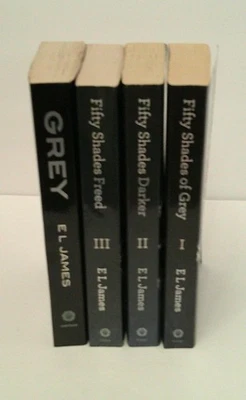 Fifty Shades of Grey Trilogy Books Lot of 3 Softcover Plus Grey EL James - Image 1 of 4