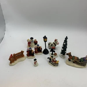 Lemax Village Christmas Theme verschiedene Figuren 11 Stück gespielt top - Bild 1 von 17