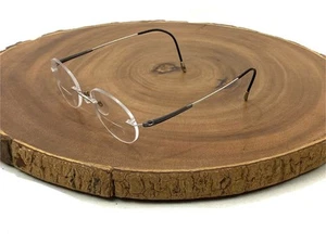 Silhouette Eyeglasses Frames Unisex Black Silver Rimless Made in Austria - Picture 1 of 11