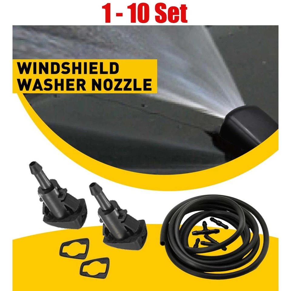 8-in-1 1-10Windshield Washer Squirter Nozzle Spray For Dodge Jeep Chrysler Ram - Imagem 1 de 4