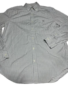 Camisa Vineyard Vines Para Hombre Gris Mediana Guinga Calce Clásico Tucker Mezcla de Algodón - Imagen 1 de 9
