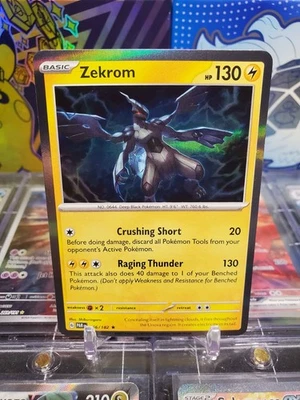 Zekrom 066/182 Holo Rare Pokemon TCG S&V Paradox Rift - Image 1 of 2