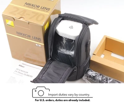 [Almost Unused in BOX] Nikon AF-S Nikkor 24-70mm f/2.8 G ED Zoom Lens From JAPAN - image 1 of 4