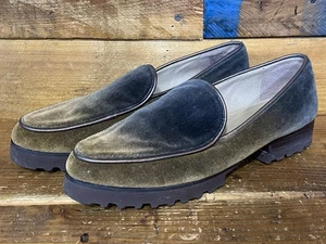 Donald Pliner Mujer Elen Informal Mocasines Zapatos Sin Cordones Gris Tostado Gamuza Talla 10 M EE. UU. - Imagen 1 de 11