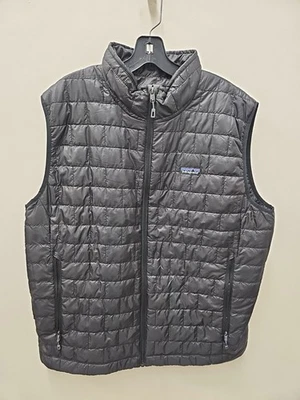 New Patagonia LOGO Nano Puff Vest Insulated Primaloft  Men's XL Black $149.00 - Image 1 of 4